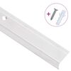 vidaXL Stair Nosings in L-shape 5 pcs Aluminium 100 cm Silver