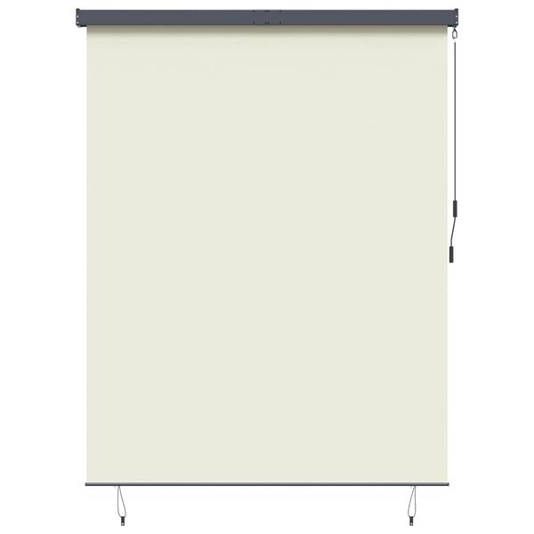 vidaXL Roller Blind Striped Cream 200 x 250 cm Fabric and Aluminum