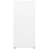 vidaXL Filing Cabinet White 46x62x133 cm Steel