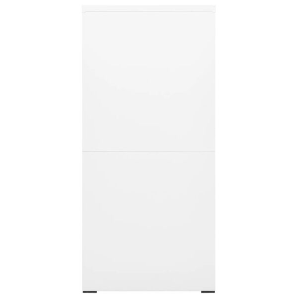 vidaXL Filing Cabinet White 46x62x133 cm Steel
