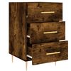 vidaXL Bedside Cabinet Smoked Oak 40x40x66 cm Engineered Wood