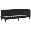 vidaXL Corner Bed Frame with Headboard Black 80 cm x 200 cm Velvet