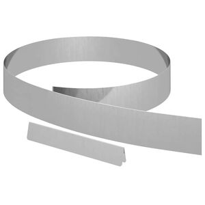 vidaXL Lawn Edging 450 x 10 cm Galvanised Steel Silver