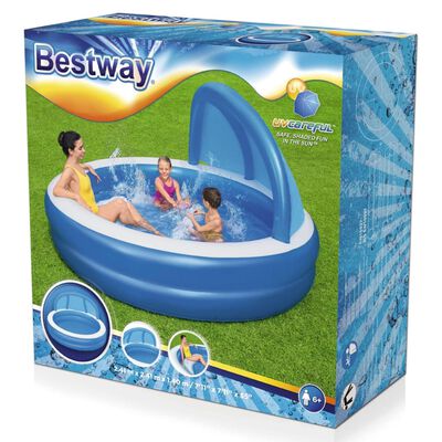 Bestway Swimming Pool with Sunshade Summer Days 241x140 cm