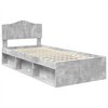 vidaXL Bed Frame Concerte Grey 75 x 190 cm Solid Pine Wood