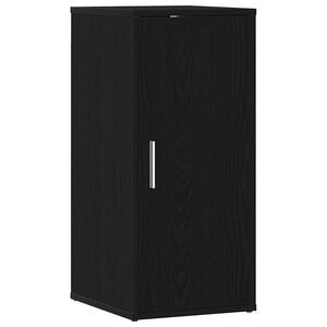 vidaXL Shoe Cabinet 32 x 35 x 70 cm Black Oak 5 shelves