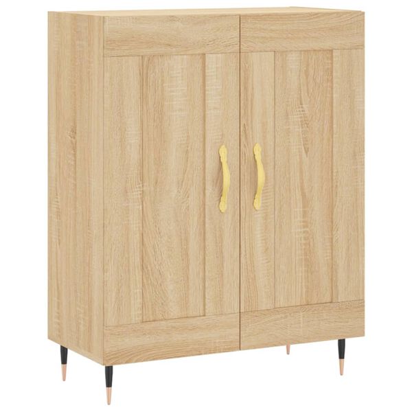 vidaXL Sideboard Sonoma Oak 69.5x34x90 cm Engineered Wood
