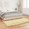 vidaXL Faux Sheepskin Rug Tafalla Cream 160 x 230 cm Polyester