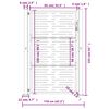 vidaXL Garden Gate Anthracite 100x150 cm Steel Square Design