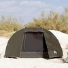 vidaXL Fishing Tent 5-Person Brown Waterproof