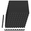 vidaXL Floor Mats 24 pcs Black 8.64 m&sup2; EVA Foam