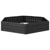 vidaXL Raised Bed Black 148 x 129 x 25 cm PP