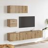 vidaXL 4 Piece TV Cabinet Set Wall-mounted Artisan Oak Engineered Wood