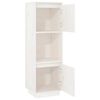 vidaXL Highboard White 38x35x117 cm Solid Wood Pine