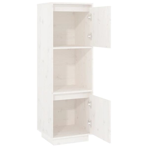 vidaXL Highboard White 38x35x117 cm Solid Wood Pine