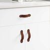 vidaXL Cabinet Handles 12 pcs Brown 96 mm PU
