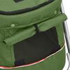 vidaXL Folding Dog Stroller Green 100x49x96 cm Linen Fabric