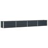 vidaXL Planter Anthracite 385 x 50 x 45 cm Galvanised Steel