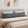 vidaXL Sofa Pillows 2 pcs Dark Grey 200 x 40 cm Fabric