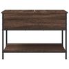vidaXL Coffee Table Brown Oak 70x50x50 cm Engineered Wood and Metal