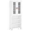 vidaXL Highboard White 69.5x34x180 cm Engineered Wood