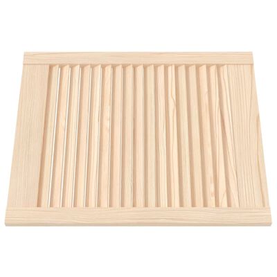 vidaXL Cabinet Doors Louvred Design 4 pcs 61.5x49.4 cm Solid Wood Pine