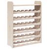 vidaXL Wine Rack with Top Board 67.5x25x87 cm Solid Wood Pine