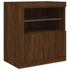 vidaXL Sideboard with LED Lights Brown Oak 181.5x37x67 cm