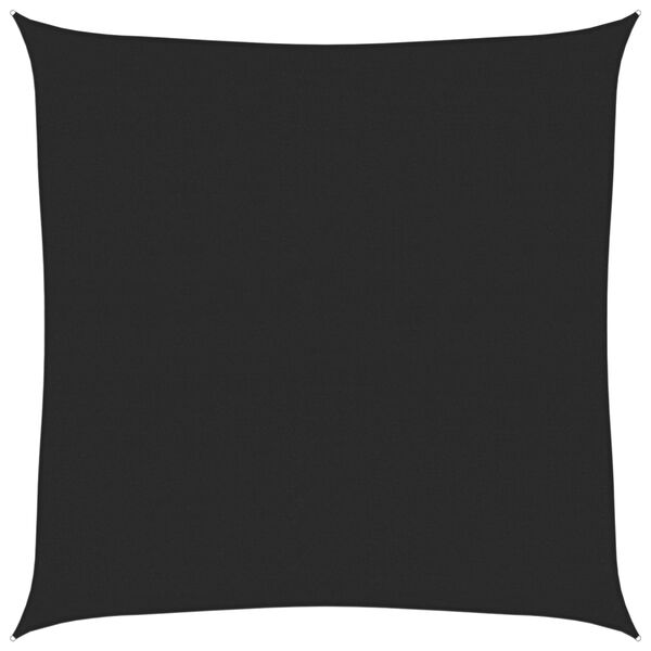 vidaXL Sunshade Sail 160 g/m&sup2; Black 5x5 m HDPE