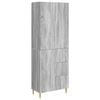vidaXL Cabinet Set 2 pcs Grey Sonoma 66 x 34.5 x 90 cm Engineered Wood