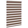 vidaXL Zebra Blind Brown 100x150 cm Fabric Width 95.9 cm Polyester