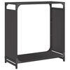 vidaXL Firewood Rack Black 60x28x65 cm Cold-rolled steel