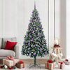 vidaXL Artificial Christmas Tree with 300 LEDs with Stand Green 210 cm