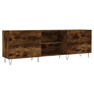 vidaXL TV Cabinet Smoked Oak 150x30x50 cm Engineered Wood