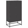 vidaXL Highboard Black 68x39x123 cm Steel