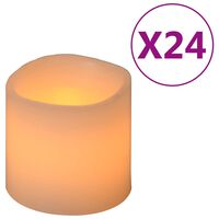 vidaXL Electric LED Candles 24pcs Warm White