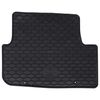 vidaXL Car Mat 4 pcs Black Rubber
