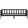 vidaXL Day Bed without Mattress Black 80x200cm Solid Wood Pine