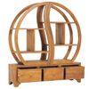 vidaXL Cabinet with Yin Yang Shelf 100x26x112 cm Solid Teak Wood