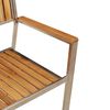 vidaXL Garden Chair 2 pcs Brown 56 x 54.5 x 87 cm Solid Teak Wood