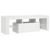 vidaXL TV Cabinet with LED Lights White 120x35x40 cm