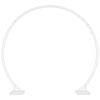 vidaXL Double Wedding Arch White 220 x 45 x 200 cm Steel