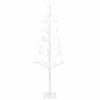 vidaXL LED String Christmas Tree White 18 x 18 x 120 cm Steel 140 LEDs