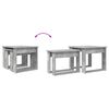vidaXL Coffee Table Set 2 pcs Concrete Grey Engineered Wood
