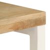 vidaXL Console Table 120x35x76 cm Solid Mango Wood and Steel