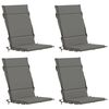 vidaXL 4-Piece High Back Chair Cushions GEMERT 4 pcs 100% Polyester