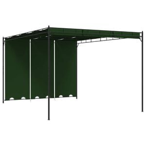 vidaXL Gazebo 4 x 3 x 2.3 m Green Polyester and Steel