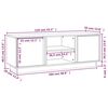 vidaXL TV Cabinet Grey 110x35x40.5 cm Solid Wood Pine