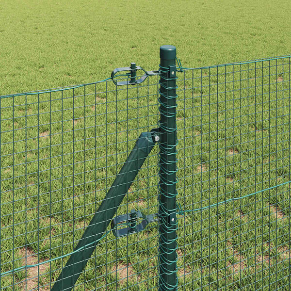 vidaXL Fence Post Green 100 x 0.6 m (19 x 19 mm mesh) Steel and PVC