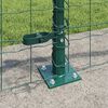 vidaXL Fence with Posts Green 0.4 x 25 m Steel